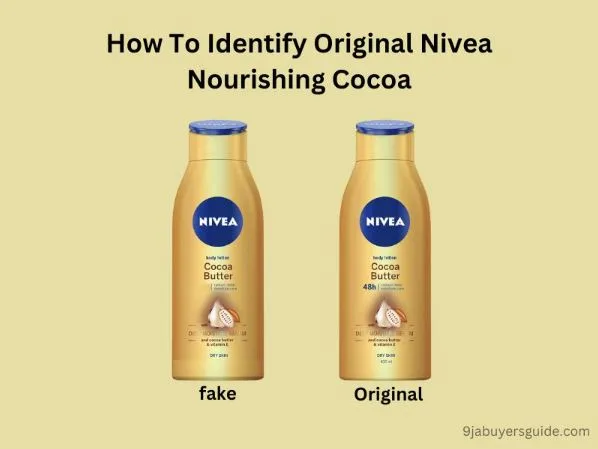 How to identify original nivea nourishing cocoa butter cream