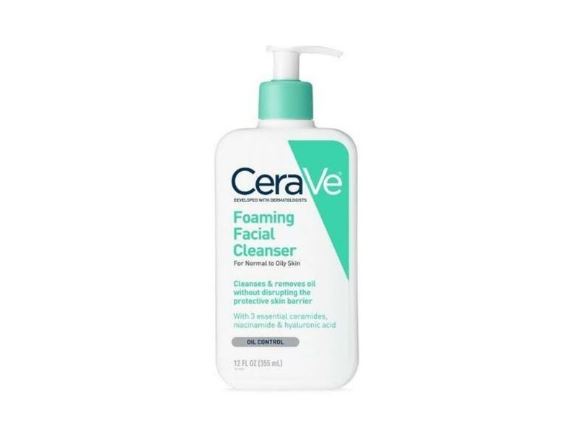 how to use CeraVe foaming facial cleanser