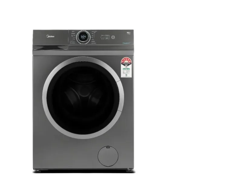 image showing a Midea washing machine in its closed state