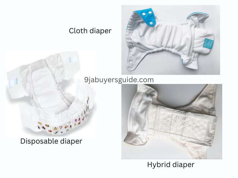 types of diapers