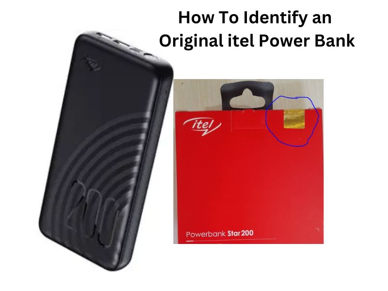 how to identify an original itel power bank